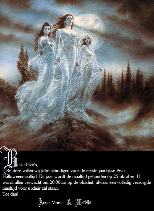 Uitnodiging Halloweenmaaltijd Uitnodiging Halloweenmaaltijd